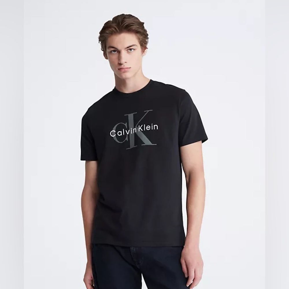 Calvin Klein Monogram Logo Crewneck T-Shirt